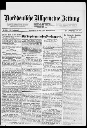Norddeutsche allgemeine Zeitung vom 13.03.1918