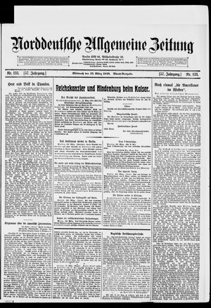 Norddeutsche allgemeine Zeitung vom 13.03.1918