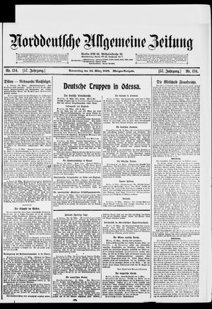 Norddeutsche allgemeine Zeitung vom 14.03.1918