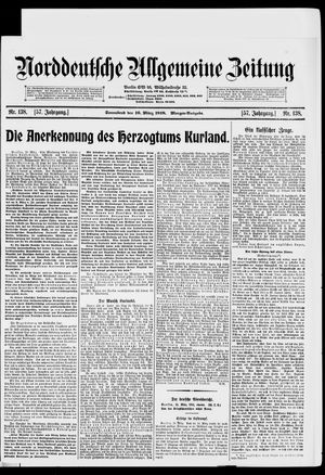 Norddeutsche allgemeine Zeitung vom 16.03.1918