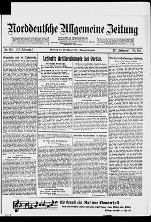 Norddeutsche allgemeine Zeitung on Mar 20, 1918