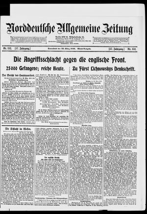 Norddeutsche allgemeine Zeitung vom 23.03.1918