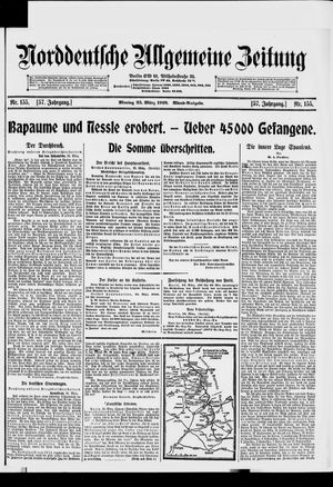 Norddeutsche allgemeine Zeitung on Mar 25, 1918