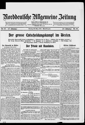 Norddeutsche allgemeine Zeitung vom 26.03.1918