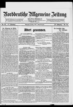 Norddeutsche allgemeine Zeitung vom 27.03.1918