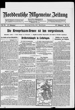 Norddeutsche allgemeine Zeitung on Mar 28, 1918