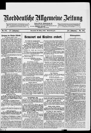 Norddeutsche allgemeine Zeitung on Mar 30, 1918