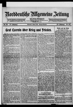 Norddeutsche allgemeine Zeitung vom 03.04.1918