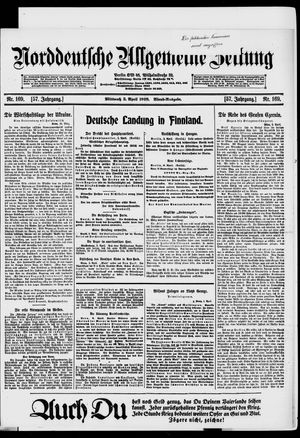 Norddeutsche allgemeine Zeitung vom 03.04.1918