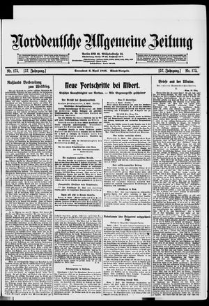 Norddeutsche allgemeine Zeitung vom 06.04.1918