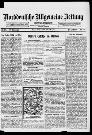 Norddeutsche allgemeine Zeitung vom 08.04.1918