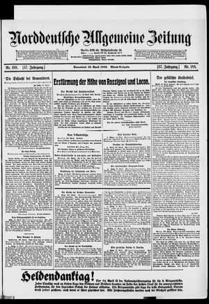 Norddeutsche allgemeine Zeitung vom 13.04.1918