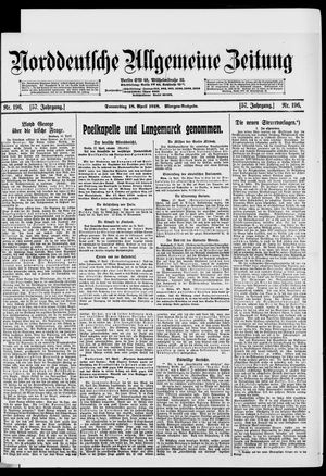 Norddeutsche allgemeine Zeitung on Apr 18, 1918