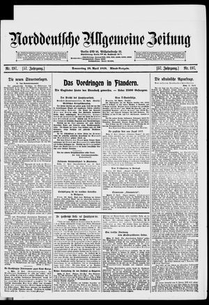 Norddeutsche allgemeine Zeitung on Apr 18, 1918