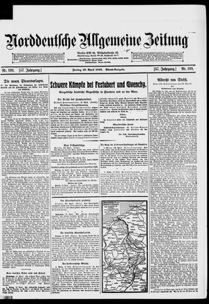 Norddeutsche allgemeine Zeitung vom 19.04.1918