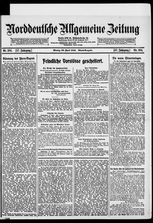 Norddeutsche allgemeine Zeitung vom 22.04.1918