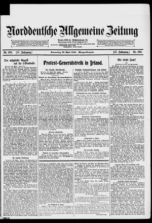 Norddeutsche allgemeine Zeitung vom 25.04.1918