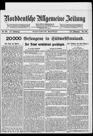 Norddeutsche allgemeine Zeitung vom 04.05.1918
