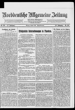 Norddeutsche allgemeine Zeitung on May 6, 1918