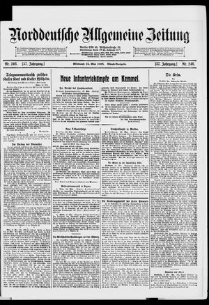 Norddeutsche allgemeine Zeitung on May 15, 1918
