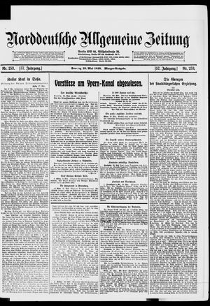 Norddeutsche allgemeine Zeitung vom 19.05.1918