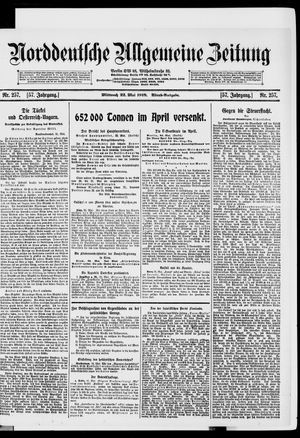 Norddeutsche allgemeine Zeitung vom 22.05.1918