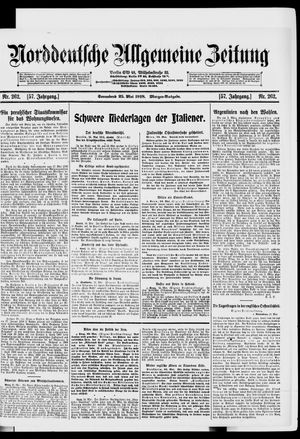 Norddeutsche allgemeine Zeitung on May 25, 1918