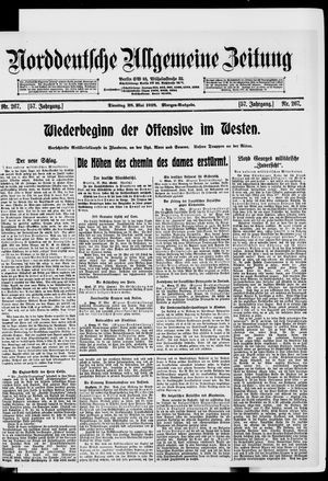 Norddeutsche allgemeine Zeitung vom 28.05.1918