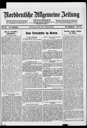 Norddeutsche allgemeine Zeitung vom 30.05.1918