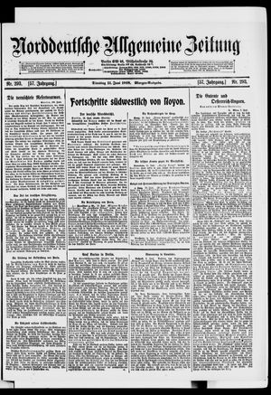 Norddeutsche allgemeine Zeitung vom 11.06.1918