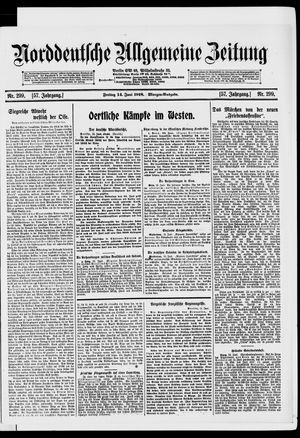 Norddeutsche allgemeine Zeitung on Jun 14, 1918