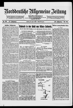 Norddeutsche allgemeine Zeitung vom 14.06.1918