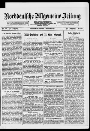 Norddeutsche allgemeine Zeitung vom 15.06.1918