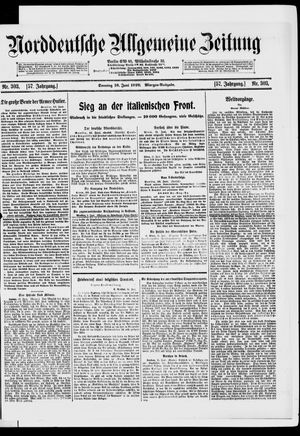 Norddeutsche allgemeine Zeitung vom 16.06.1918