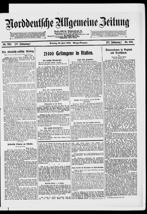 Norddeutsche allgemeine Zeitung vom 18.06.1918