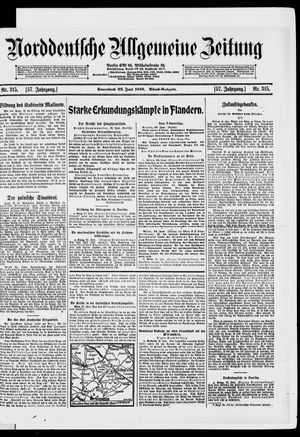 Norddeutsche allgemeine Zeitung vom 22.06.1918