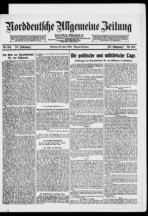 Norddeutsche allgemeine Zeitung vom 25.06.1918