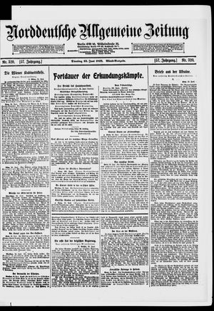Norddeutsche allgemeine Zeitung vom 25.06.1918