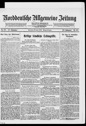 Norddeutsche allgemeine Zeitung vom 29.06.1918