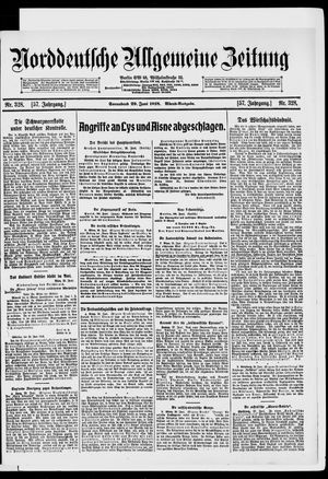 Norddeutsche allgemeine Zeitung vom 29.06.1918