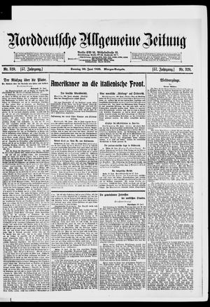 Norddeutsche allgemeine Zeitung vom 30.06.1918