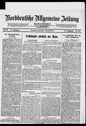 Norddeutsche allgemeine Zeitung vom 04.07.1918