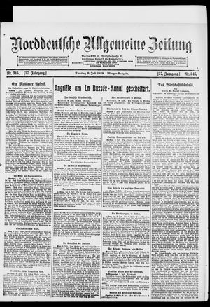 Norddeutsche allgemeine Zeitung vom 09.07.1918