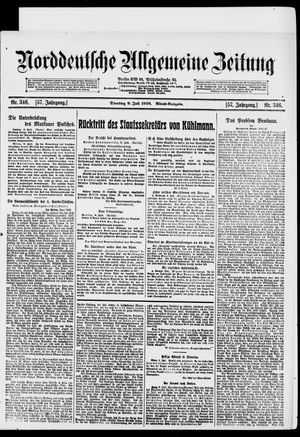 Norddeutsche allgemeine Zeitung vom 09.07.1918