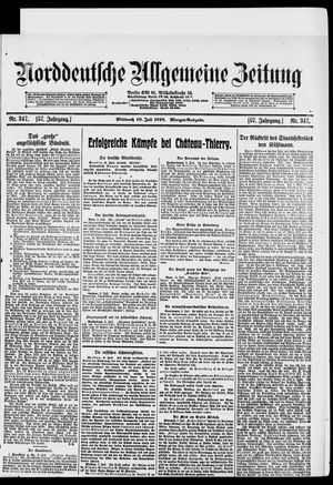 Norddeutsche allgemeine Zeitung vom 10.07.1918
