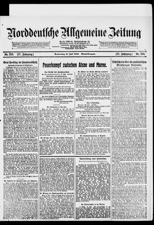 Norddeutsche allgemeine Zeitung vom 11.07.1918