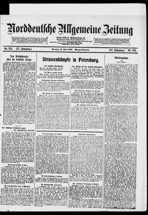 Norddeutsche allgemeine Zeitung vom 14.07.1918