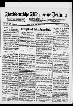 Norddeutsche allgemeine Zeitung vom 15.07.1918