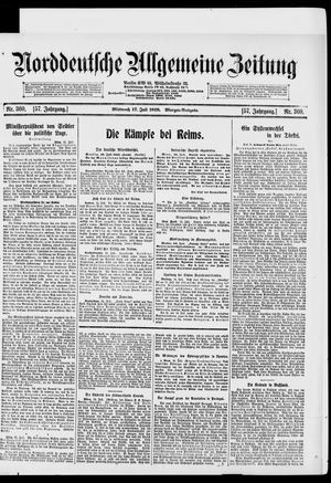 Norddeutsche allgemeine Zeitung vom 17.07.1918