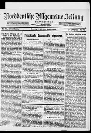 Norddeutsche allgemeine Zeitung vom 18.07.1918